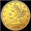 Image 1 : 1907-D $5 Gold Half Eagle CLOSELY UNCIRCULATED