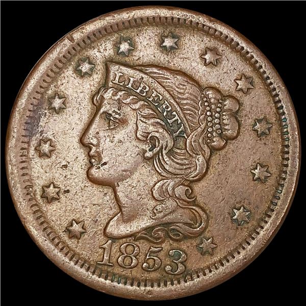 1853 Large Cent LIGHTLY CIRCULATED