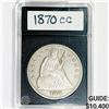 Image 1 : 1870-CC Seated Liberty Dollar