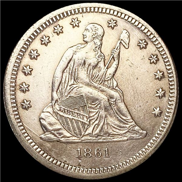 1861 Seated Liberty Quarter UNCIRCULATED