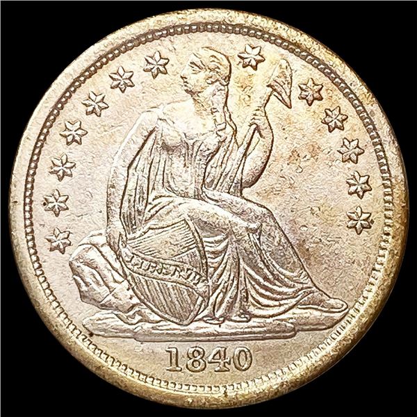 1840 Seated Liberty Dime NEARLY UNCIRCULATED
