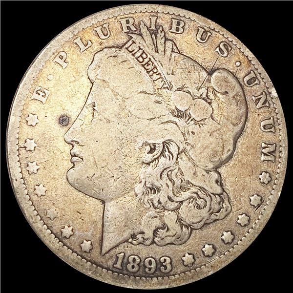 1893-CC Morgan Silver Dollar NICELY CIRCULATED