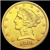 Image 1 : 1880 $5 Gold Half Eagle CLOSELY UNCIRCULATED