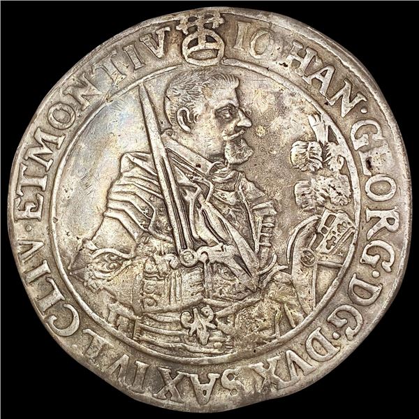 1645 Germany Silver Thaler LIGHTLY CIRCULATED