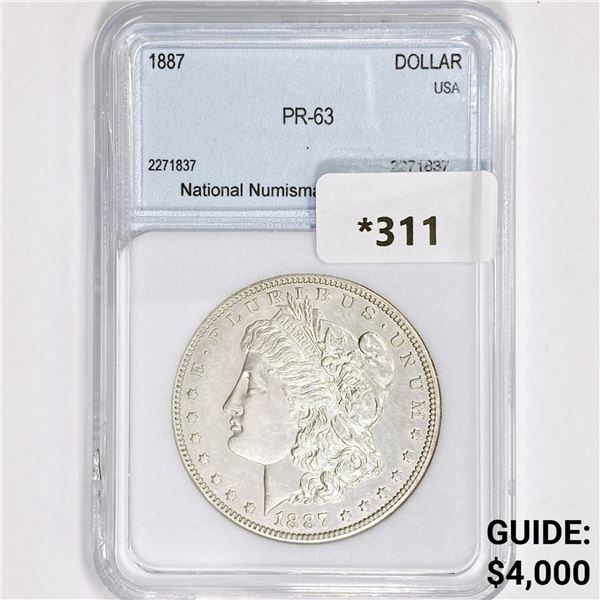 1887 Morgan Silver Dollar NNC PR63