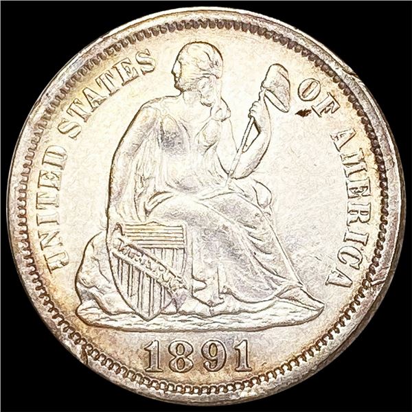 1891 Seated Liberty Dime UNCIRCULATED