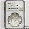 Image 1 : 1885-CC Morgan Silver Dollar NGC MS64 DPL
