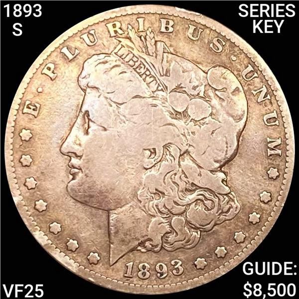 1893-S Morgan Silver Dollar LIGHTLY CIRC