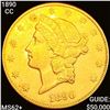 Image 1 : 1890-CC $20 Gold Double Eagle UNCIRCULATED +