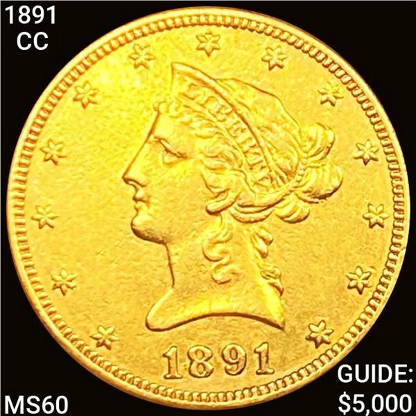 1891-CC $10 Gold Eagle UNCIRCULATED