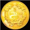 Image 2 : 1883 $3 Gold Piece CHOICE PROOF +