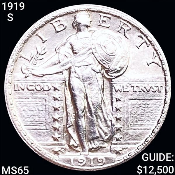 1919-S Standing Liberty Quarter GEM BU