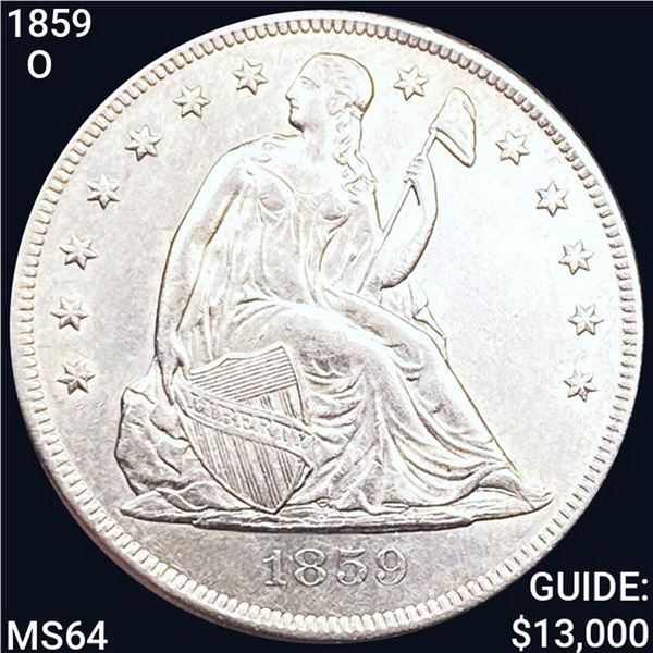 1859-O Seated Liberty Dollar CHOICE BU