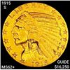 Image 1 : 1915-S $5 Gold Half Eagle UNCIRCULATED+