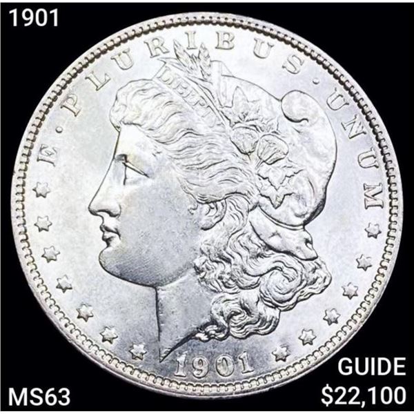 1901 Morgan Silver Dollar CHOICE BU
