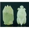 Image 1 : Two Pieces of Chinese Hardstone Carved Pendants