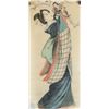 Image 1 : Japanese Watercolor on Silk Mother and Child