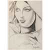 Image 1 : Polish Pencil on Paper Signed Lempicka