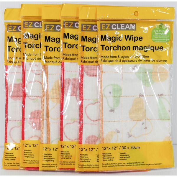 6 MAGIC WIPES 12