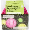 Image 1 : 10" PINK SOLAR POWERED OUT DOOR LANTERN
