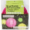 Image 1 : 10" PINK SOLAR POWERED OUT DOOR LANTERN