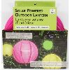 Image 1 : PINK 10" OUT DOOR SOLAR POWERED LANTERN