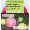 Image 1 : PINK 10" OUT DOOR SOLAR POWERED LANTERN