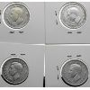 Image 2 : FOUR CANADIAN EARLY 1940'S SILVER 25 CENT COINS