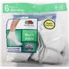 Image 1 : FRUIT OF THE LOOM WHITE & GREY MENS SOCKS