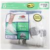 Image 1 : FRUIT OF THE LOOM WHITE & GREY MENS SOCKS