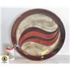 DECORATIVE PAINTED 16" CERAMIC DISH