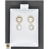 Image 1 : #204-NATURAL AKOYA PEARL STUD EARRING