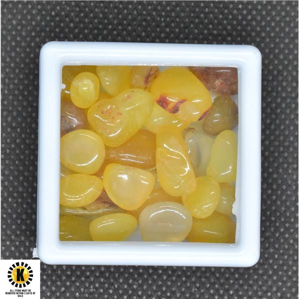 #224-NATURAL YELLOW BROWN AGATE ROUGHT 94.20CT