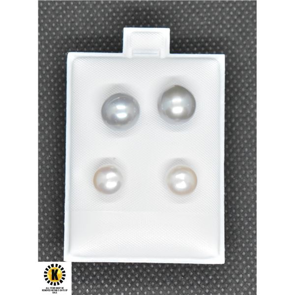 #208-NATURAL AKOYA PEARL STUD EARRING