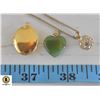 Image 1 : ESTATE LOCKET, JADE HEART, & CRYSTAL BALL