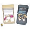 Image 1 : ESTATE EARRINGS IN BOXES & NECKLACE ALL