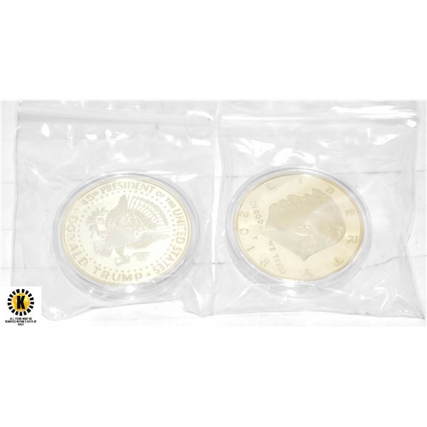 2 U.S.A. PRESIDENTIAL AMERICAN EAGLE COINS IN