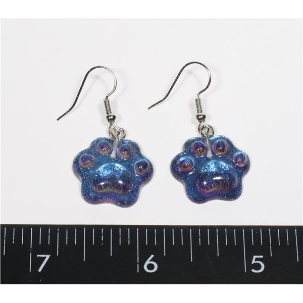 NEW PAW PRINT DROP EARRINGS