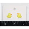 NEW DUCKS WEARING FAUX PERAL NECKLACE STUD