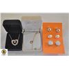 Image 1 : ESTATE X O CHARM NECKLACE, SOLITAIRE HEART
