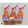 3 SPRAY BOTTLES OF PINE CLEANER