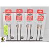 4 PACKS OF QUIK CHARGE PHONE CABLE,NV-206TC