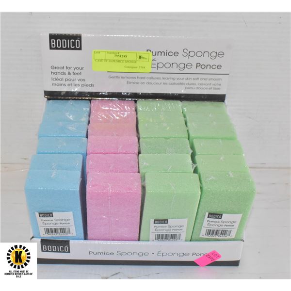 CASE OF 24 PUMICE SPONGE