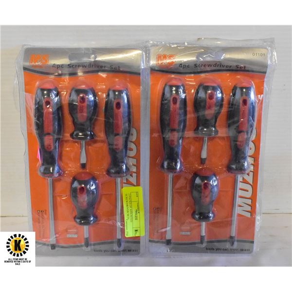 2 PACKS OF ASSORTED SCREWDRIVER SETS