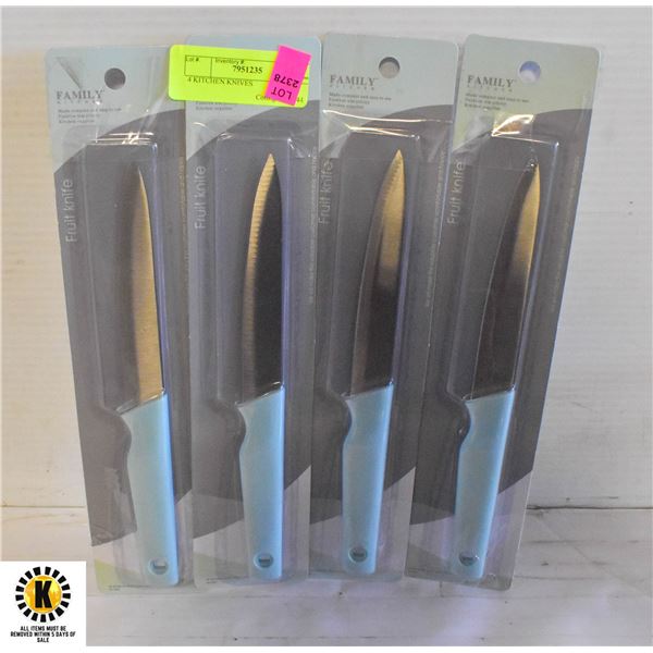 4 KITCHEN KNIVES