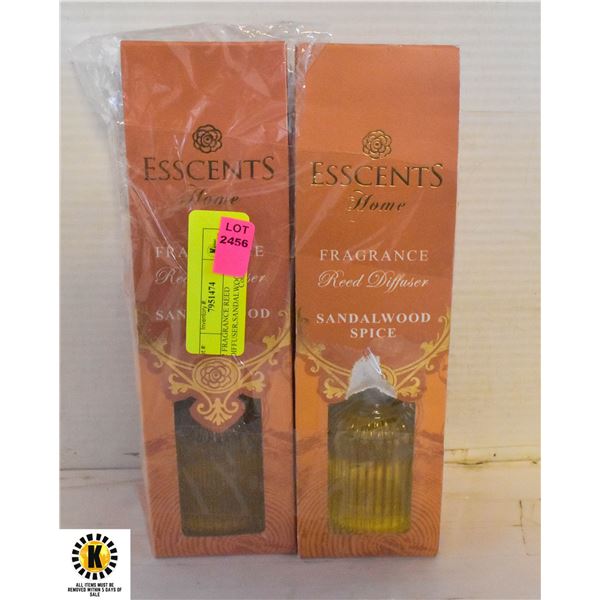 2 FRAGRANCE REED DIFFUSER,SANDALWOOD SPICE