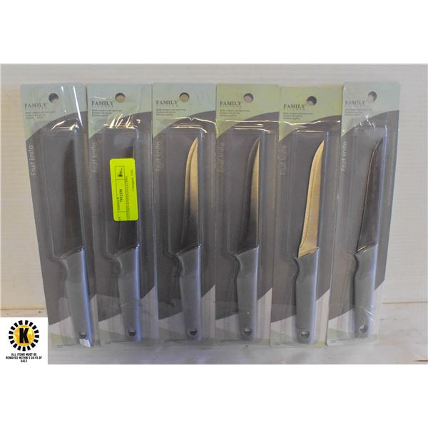 6 KITCHEN KNIFES,FILLETING