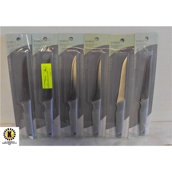 6 KITCHEN KNIFES,FILLETING