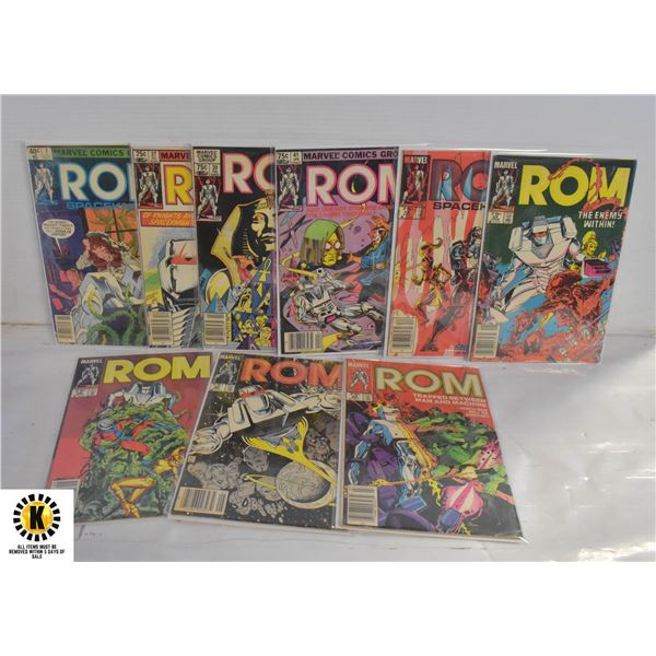 MARVEL ROM #7,37,39,41,49,55,58,66,68 COMICS