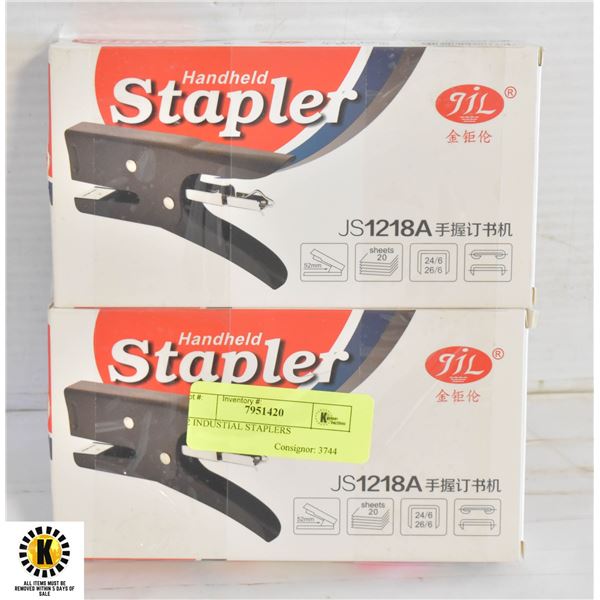 2 INDUSTIAL STAPLERS